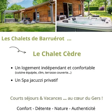 Cedre - Piscine Privee En Ete - Jacuzzi Privatif - Les De Barruerot Peyrusse-Grande