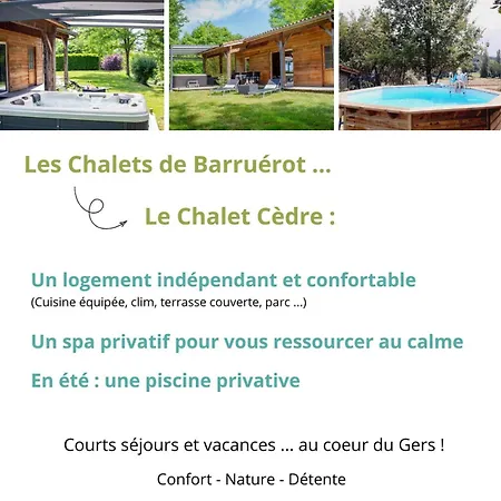 Cedre - Piscine Privee Et Jacuzzi Privatif Dans Le Gers Peyrusse-Grande